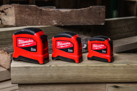 Рулетка Milwaukee Compact Slim Gen II 8м / ширина 25 мм (замена для 48227708) (Арт. 4932498785)